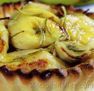 banh tart chuoi mat ong banh tart chuoi mat ong