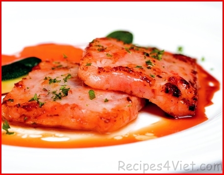 cha tom chien xot chua cay cha tom chien xot chua cay