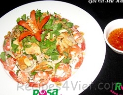 goi tom cu sen hanh nhan goi tom cu sen hanh nhan