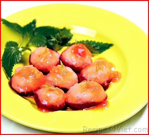 nam dong co nhoi tom hap chua ngot