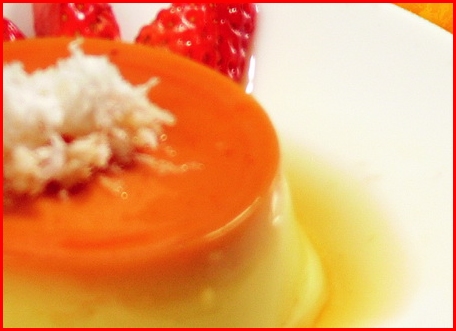 banh flan rac dua banh flan rac dua