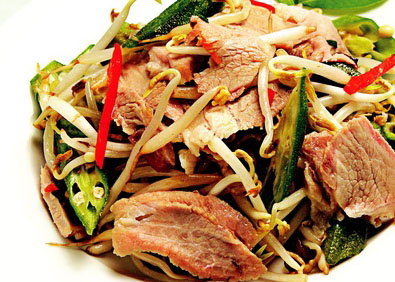 thit nac xao gia thit nac xao gia