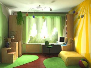 trang-tri-nha-cua-mau-xanh