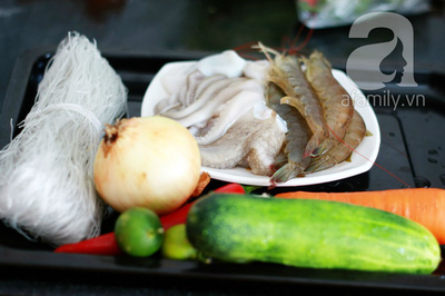 Món ngon cuối tuần: Miến trộn hải sản 3 Món ngon cuối tuần: Miến trộn hải sản 3