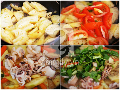 Mực xào dứa chua ngọt ngon cơm 9 Mực xào dứa chua ngọt ngon cơm 9