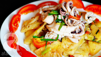 Mực xào dứa chua ngọt ngon cơm 11 Mực xào dứa chua ngọt ngon cơm 11