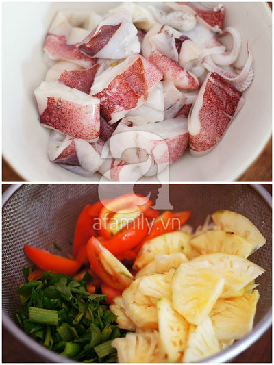 Mực xào dứa chua ngọt ngon cơm 5 Mực xào dứa chua ngọt ngon cơm 5