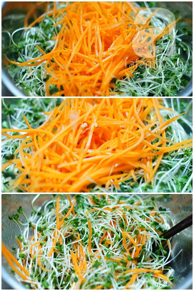 Mát giòn ngon miệng với món salad rau mầm 12 Mát giòn ngon miệng với món salad rau mầm 12