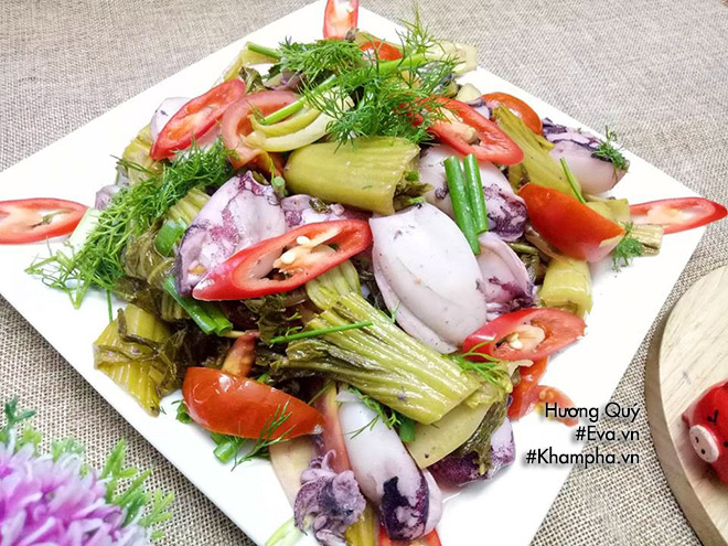 Mực xào dưa chua lạ miệng, đổi món ăn tươi dịp cuối tuần - 9