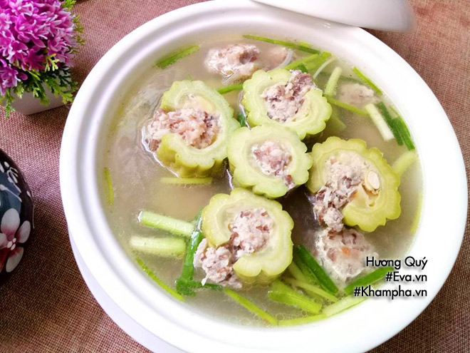 Canh mướp đắng nhồi thịt, món ngon vừa mát vừa bổ - 6