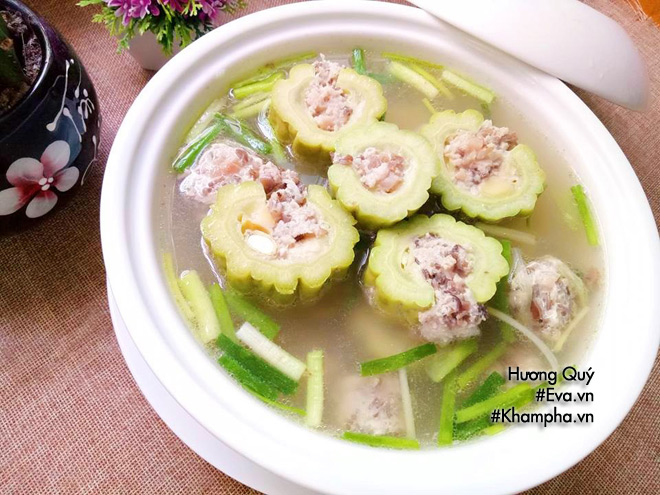 Canh mướp đắng nhồi thịt, món ngon vừa mát vừa bổ - 7