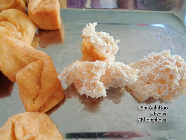 Mẹ làm đậu hũ nhồi thịt chiên giòn, nhìn thôi đã 'chảy nước miếng' - 4