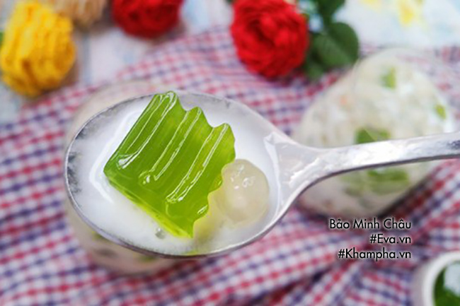 Hướng dẫn cách làm sữa chua thạch lá nếp, ăn một lần là mê - 12