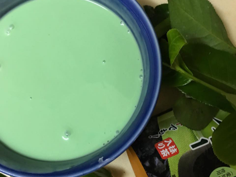 cach lam sua chua tra xanh 5