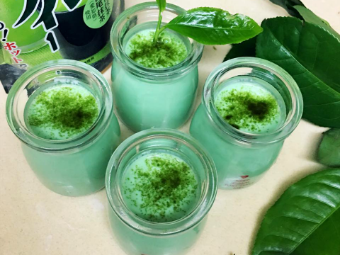 cach lam sua chua tra xanh 6