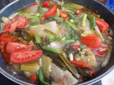 cá om dưa cải chua 5