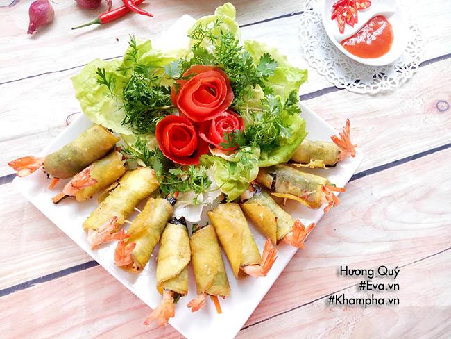 Tôm cuộn khoai lang chiên ngòn thơm nóng bỏng lưỡi - 8